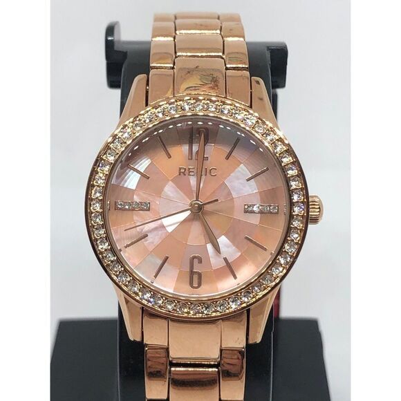 Relic ZR12174 Women's Stainless Steel Analog Rose Gold Dial Genuine Watch DV16 - Picture 1 of 9